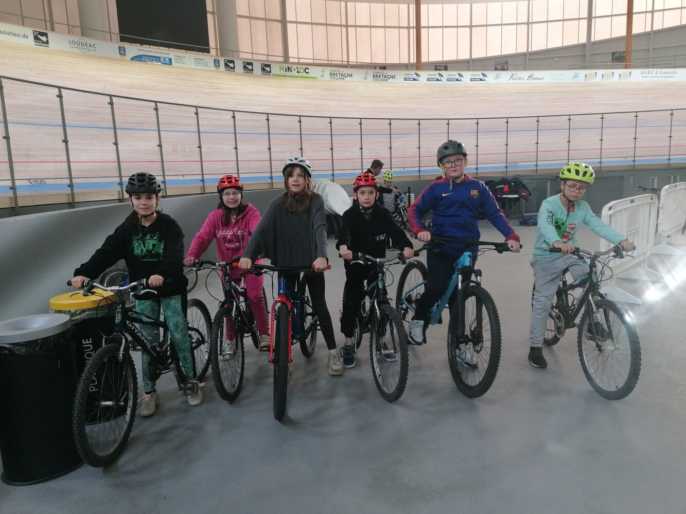 Visite du vélodrome de Loudéac